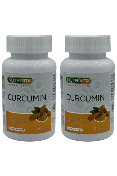Curcumin 2x60 Kapsül Zerdeçal Ekstresi Kurkumin Piperin