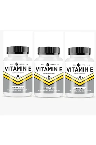 Nutrition Vitamin E 120 Softgel 3 Kutu