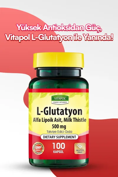 L-Glutathione, Alpha Lipoic Acid, Milk Thistle 500MG 100 Capsules Glutatyon