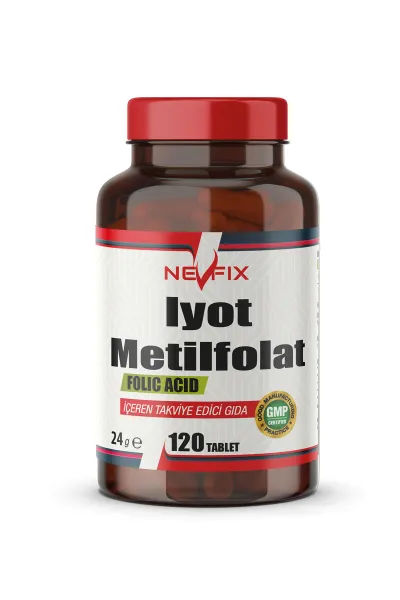 İyot & Metilfolat 120 Tablet İyodine Folik Asit