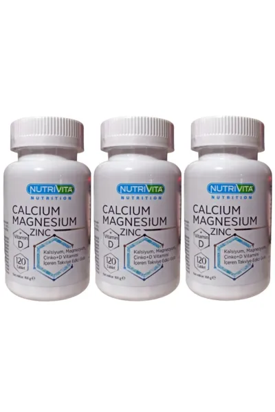 Calcium Magnesium Zinc Vitamin D 3 Kutu