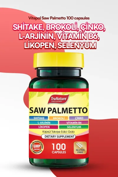 Saw Palmetto 100 Kapsül Takviyesi