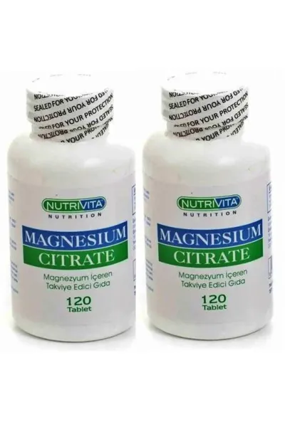 Magnesium Citrate 120 Tablet 250 mg 2 Kutu