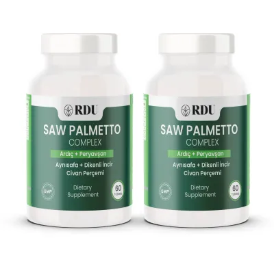 Saw Palmetto Complex Ardıç Civanperçemi Dikenli İncir Aynısafa Peryavşan 60 Tablet 2 Adet
