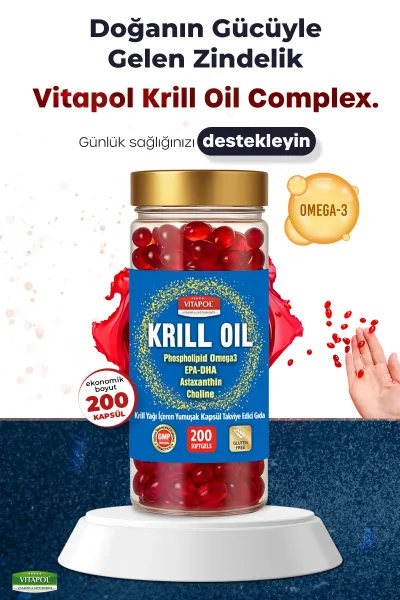 Krill Oil Complex Astaxanthin Choline Omega3 Epa Dha 200 Softgels