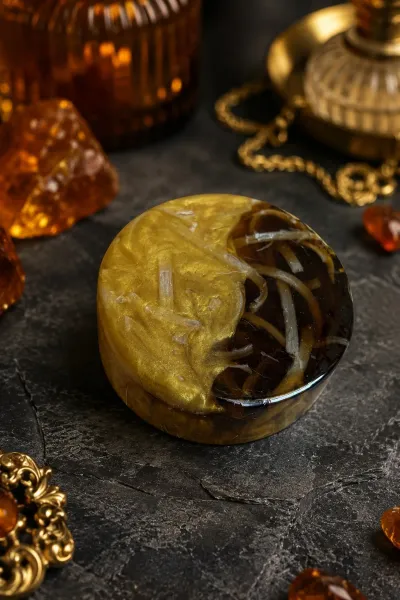 Dark Amber Sabunu El Yapımı Doğal Yoğun Amber Kokulu Katı Sabun