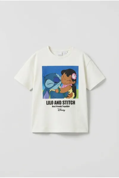 Kız Çocuk Baskılı Oversize T-Shirt