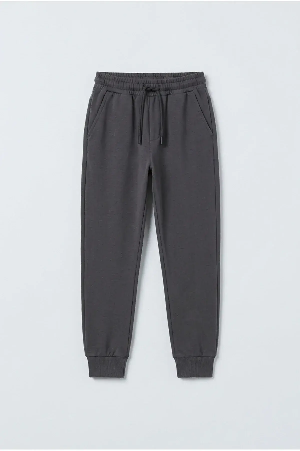 unisex çocuk füme ribanalı eşofman altı ZEYDER2243