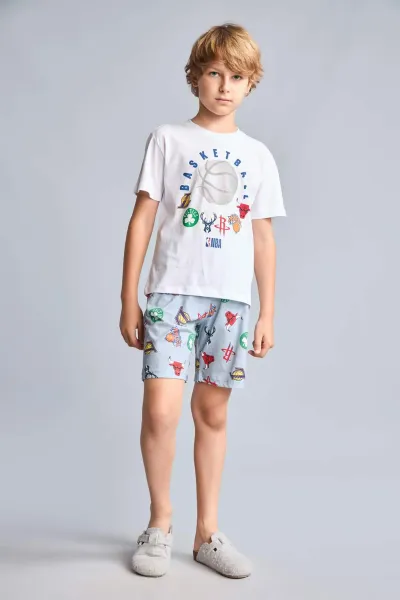 Erkek Çocuk Baskılı Pijama Takımı