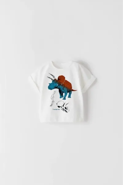Erkek Bebek Baskılı T-Shirt