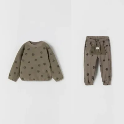 Erkek Bebek Benekli Eşofman Takımı