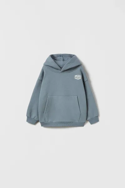 Erkek Bebek Kapüşonlu Sweatshirt