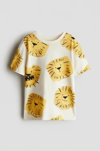 Erkek Çocuk Aslan Baskılı T-Shirt