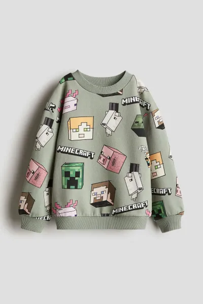 Erkek Çocuk Baskılı Sweatshirt