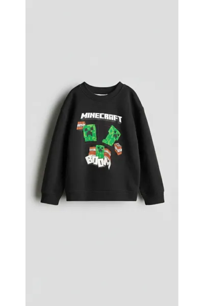Erkek Çocuk Baskılı Sweatshirt