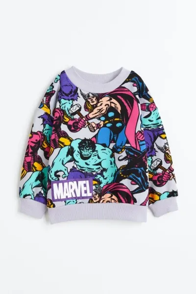 Erkek Çocuk Baskılı Sweatshirt