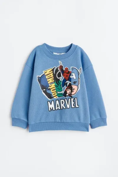 Erkek Çocuk Baskılı Sweatshirt