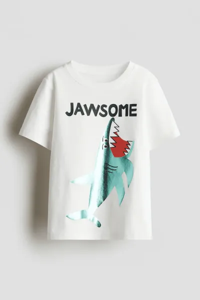 Erkek Çocuk Folyo Baskılı T-Shirt
