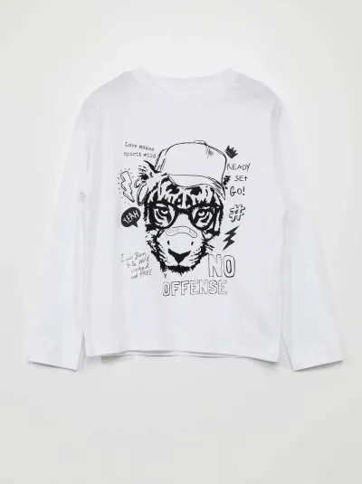 Erkek Çocuk İnce Uzun Kollu T-Shirt