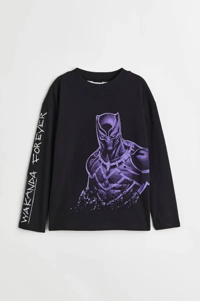 Erkek Çocuk Kolu Slogan Detaylı T-Shirt