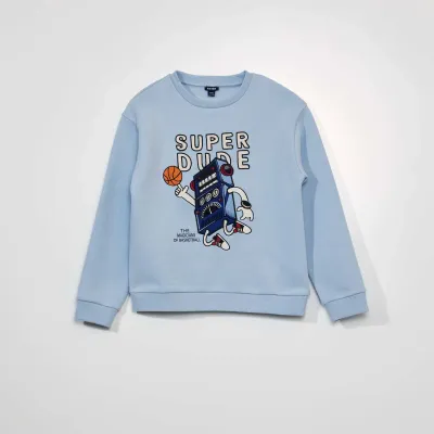 Erkek Çocuk Nakışlı Sweatshirt