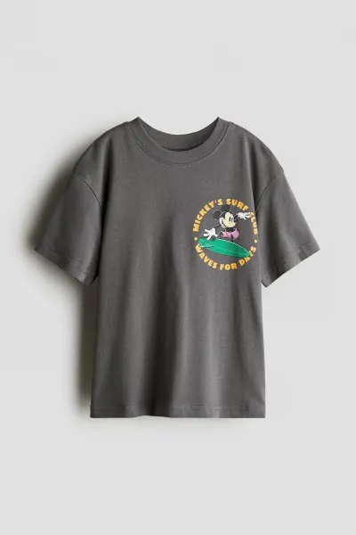 Erkek Çocuk Sırtı Baskılı Oversize T-Shirt