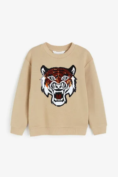 Erkek Çocuk Pullu Sweatshirt