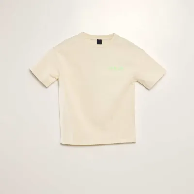Erkek Çocuk Sırtı Baskı Detaylı T-Shirt