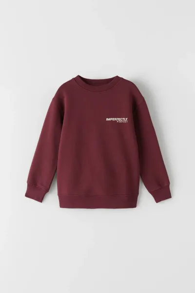 Erkek Çocuk Sloganlı Sweatshirt