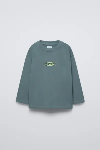 Erkek Çocuk Sloganlı Sweatshirt