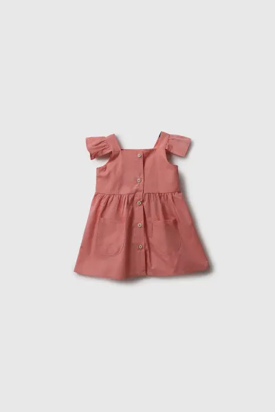 Kız Bebek Askılı Elbise
