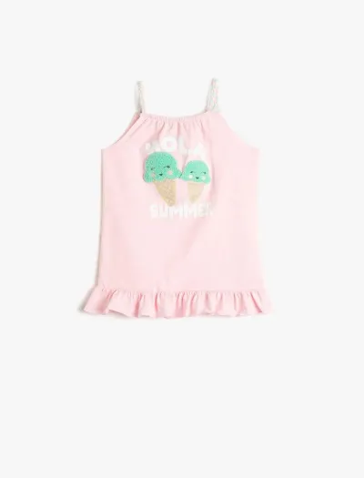 Kız Bebek Askılı T-Shirt