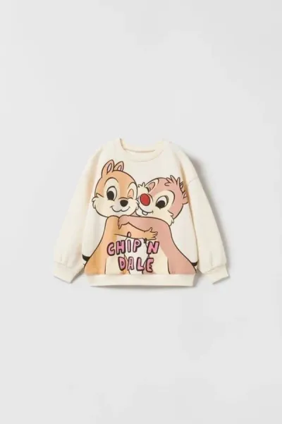 Kız Bebek Baskılı Sweatshirt