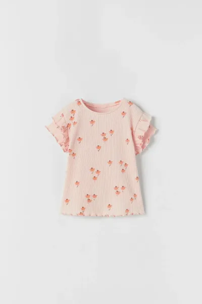 Kız Bebek Desenli T-Shirt