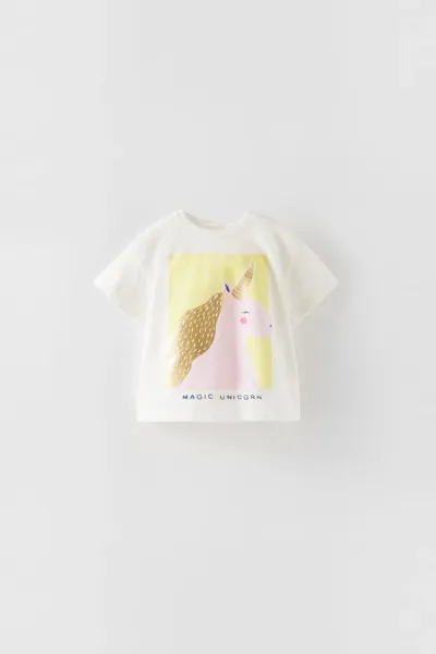 Kız Bebek Folyo Baskılı T-Shirt