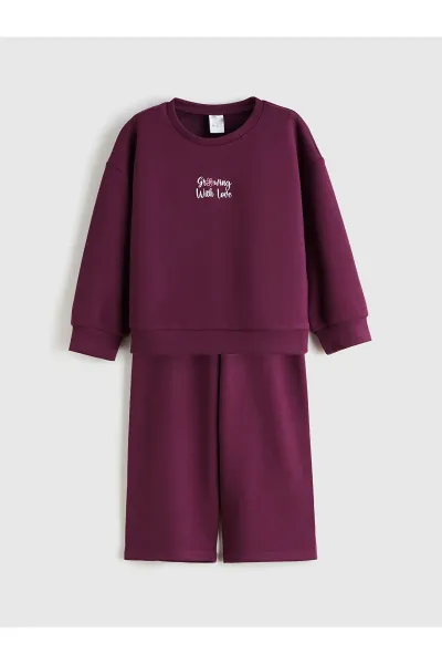 Kız Bebek Sweatshirt Eşofman Takım