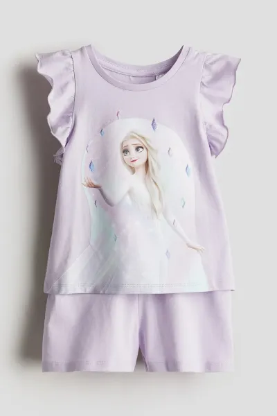 Kız Çocuk Baskılı Pijama Takımı