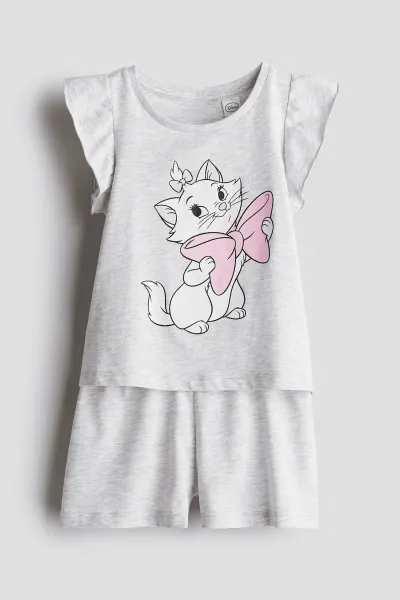 Kız Çocuk Baskılı Pijama Takımı