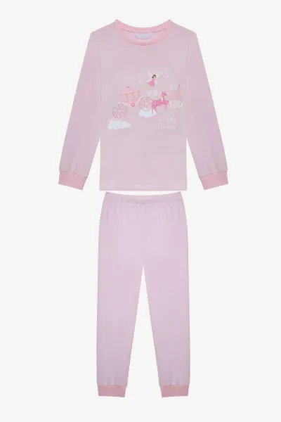 Kız Çocuk Baskılı Pijama Takımı