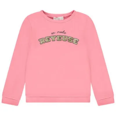 Kız Çocuk Baskılı Pullu Sweatshirt