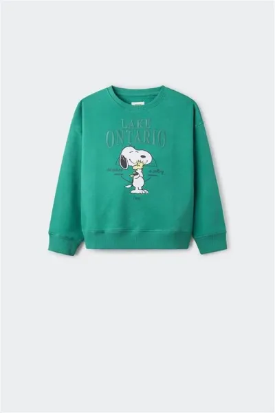 Kız Çocuk Baskılı Sweatshirt