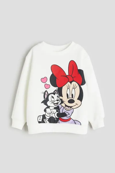 Kız Çocuk Baskılı Sweatshirt