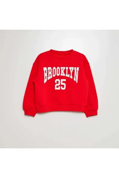 Kız Çocuk Baskılı Sweatshirt