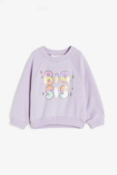 Kız Çocuk Baskılı Sweatshirt