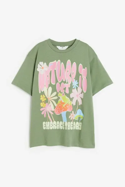 Kız Çocuk Baskılı T-Shirt