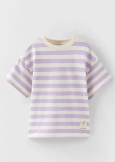 Kız Çocuk Çizgili T-Shirt