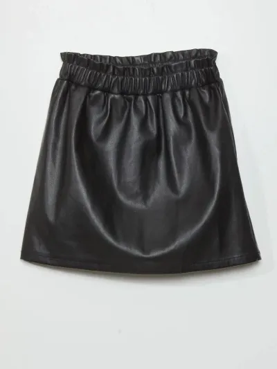 Kız Çocuk Deri Etek