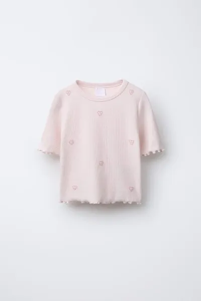 Kız Çocuk Fitilli T-Shirt