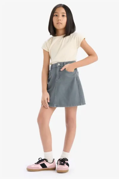 Kız Çocuk Çocuk Gabardin Etek