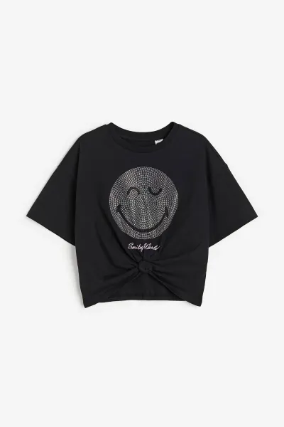 Kız Çocuk Garson Boy Taşlı T-Shirt